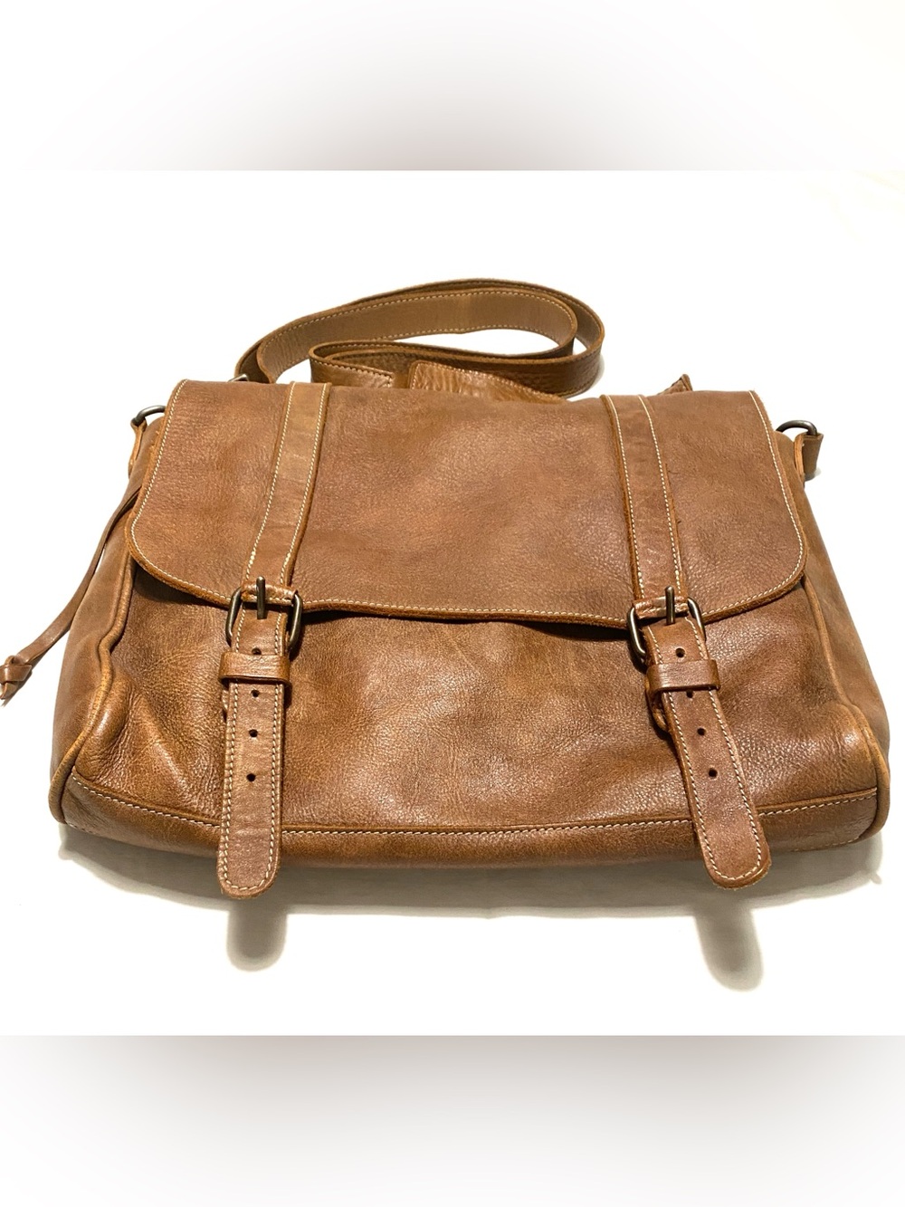 Roots Modern Satchel Tribe Leather Laptop Messenger Bag Made in Canada Unisex - Picture 3 of 16